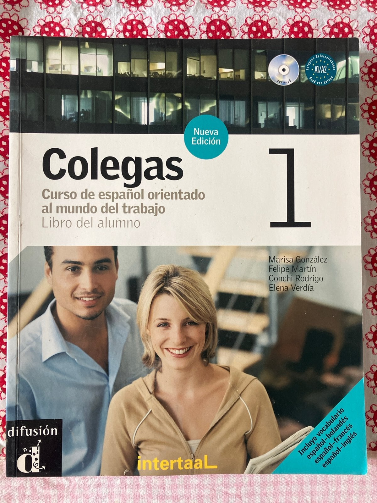 Colegas 1 + 2 Spaans cursusboek met grammatica en CD, Boeken, Ophalen of Verzenden, Zo goed als nieuw, Non-fictie