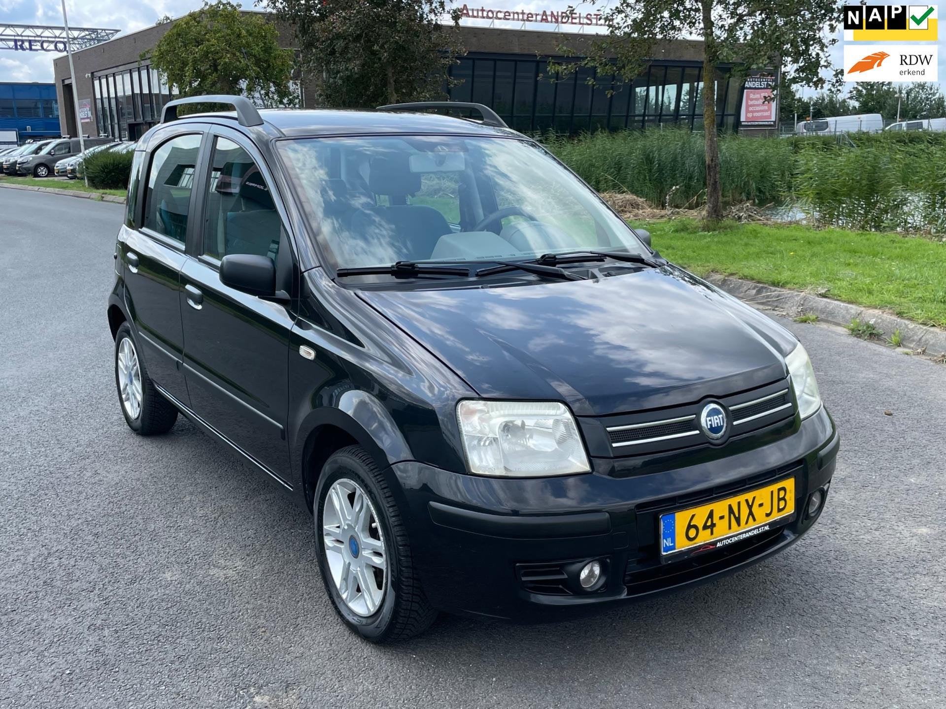 Fiat Panda 1.2 Emotion, Climate control, Elektr ramen, Lmv,, Voorwielaandrijving, Stof, Gebruikt, Zwart
