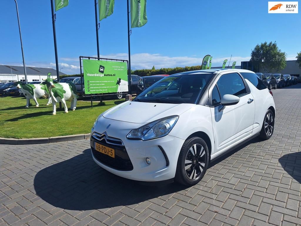 Citroen DS3 1.6 So Chic in White / Super netjes / APK jan 20, Voorwielaandrijving, Euro 5, 4 cilinders, Wit