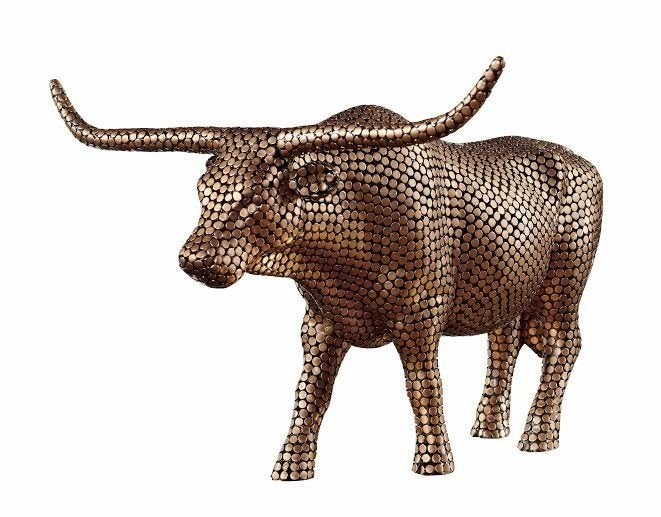 Nieuw Cow Parade koe Penny Bull XL gratis verzending., Ophalen of Verzenden, Beeld, Gesigneerd