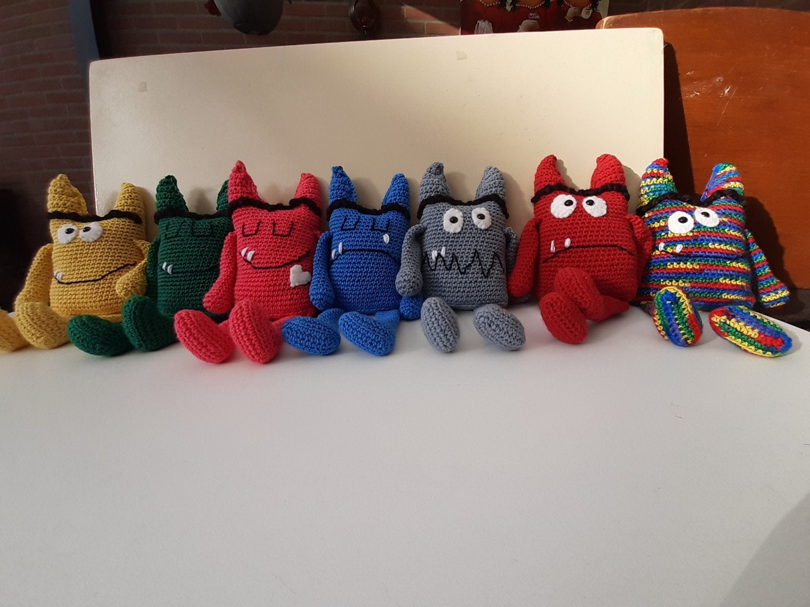 emotie kleuren monsters, Ophalen of Verzenden, Nieuw, Overige typen, Handgemaakt