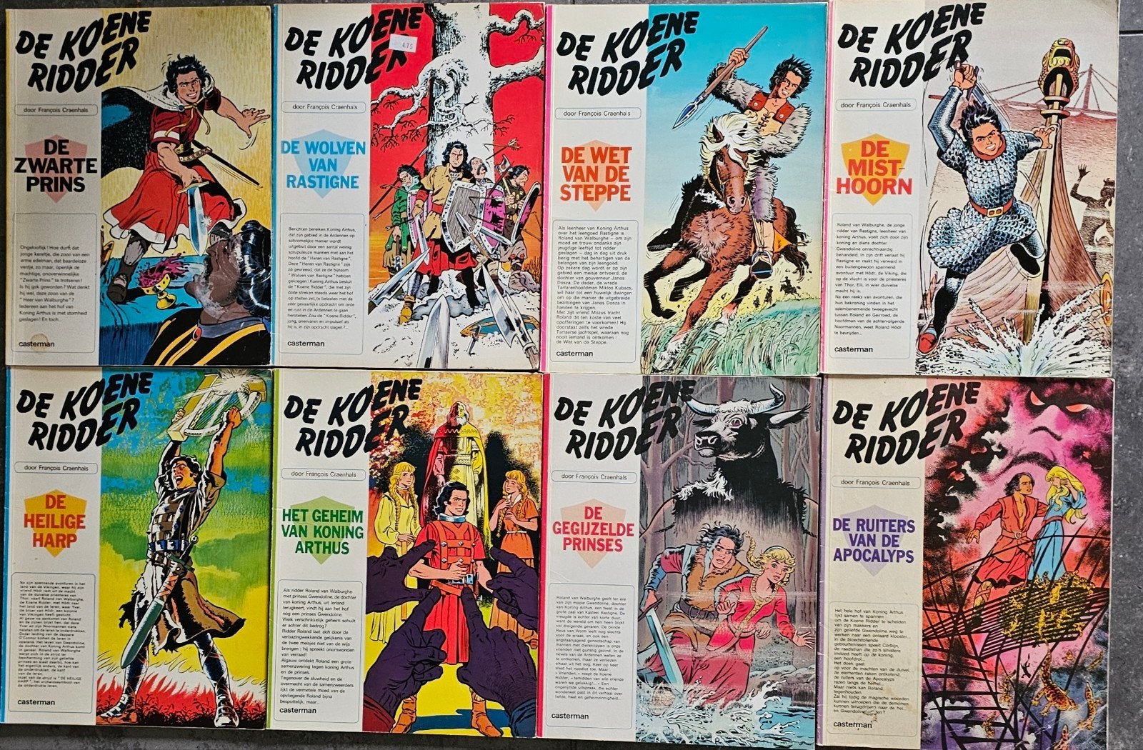 De Koene Ridder - Serie (10 stripboeken), Boeken, Stripboeken, Complete serie of reeks, Ophalen of Verzenden, Gelezen, Jean-François Charles