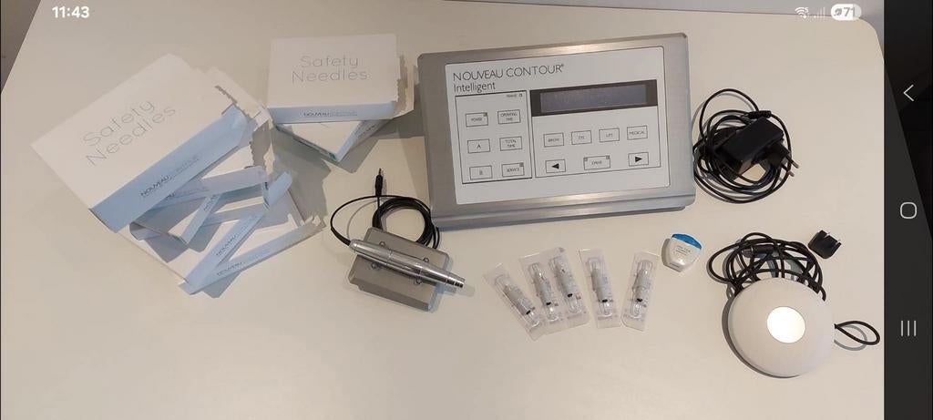 Nouveaucontour Permanente Make-up Apparaat + 37 Naalden, Ophalen of Verzenden, Gebruikt, Gehele gezicht