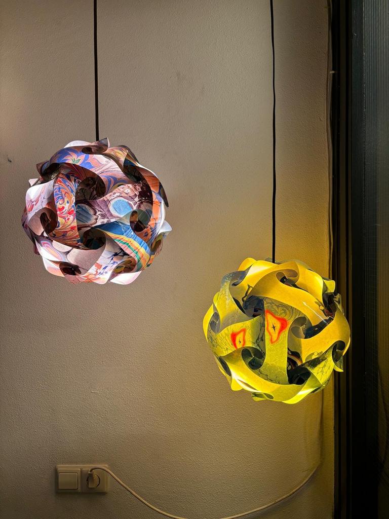 Unieke handgemaakte design lamp-kunstobject&sfeerverlichting, Huis en Inrichting, Lampen | Hanglampen, Ophalen, Zo goed als nieuw