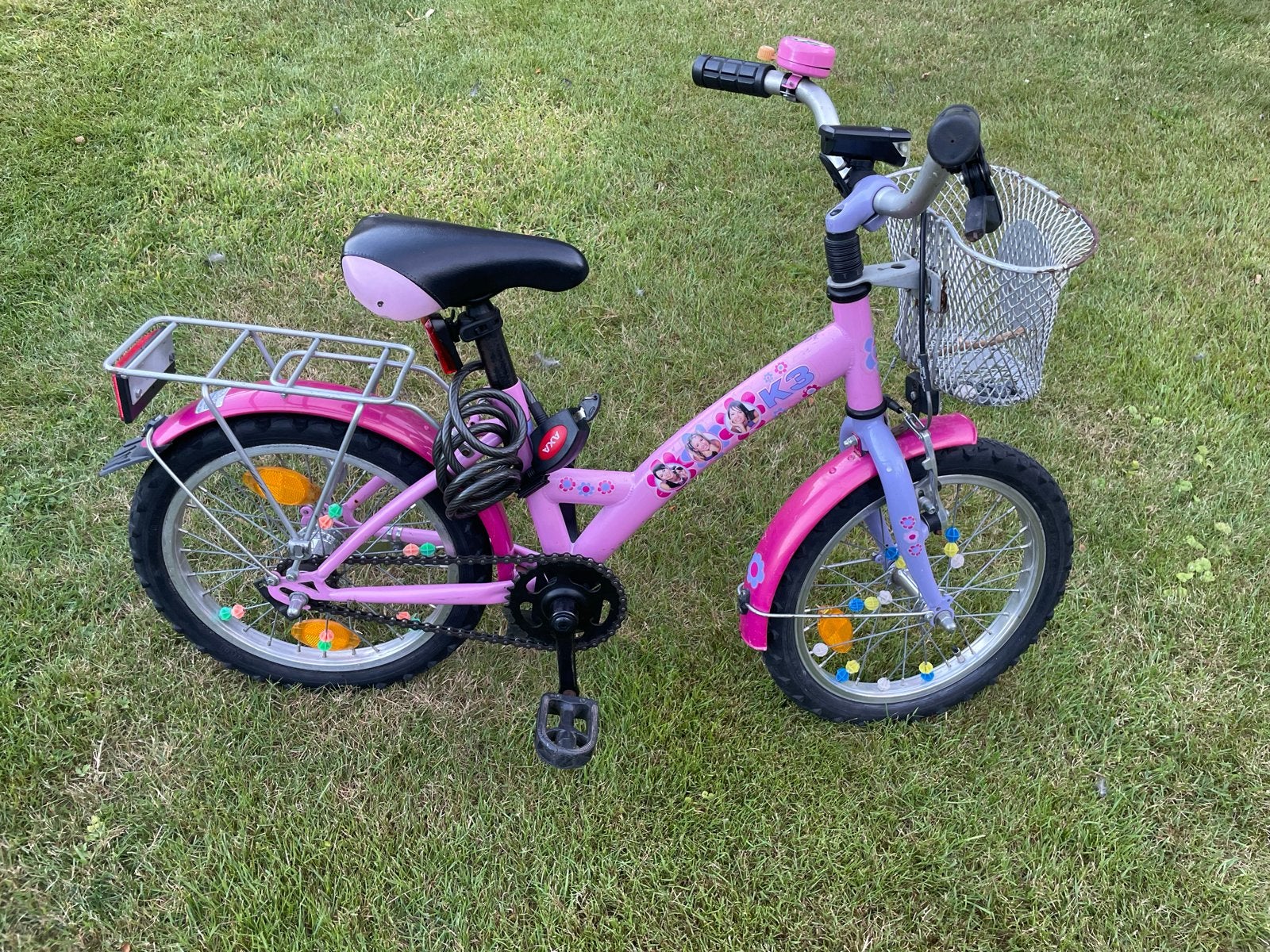 16 inch meisjesfiets K3 - Ideaal voor beginners, Ophalen, Gebruikt, Terugtraprem, 16 tot 20 inch
