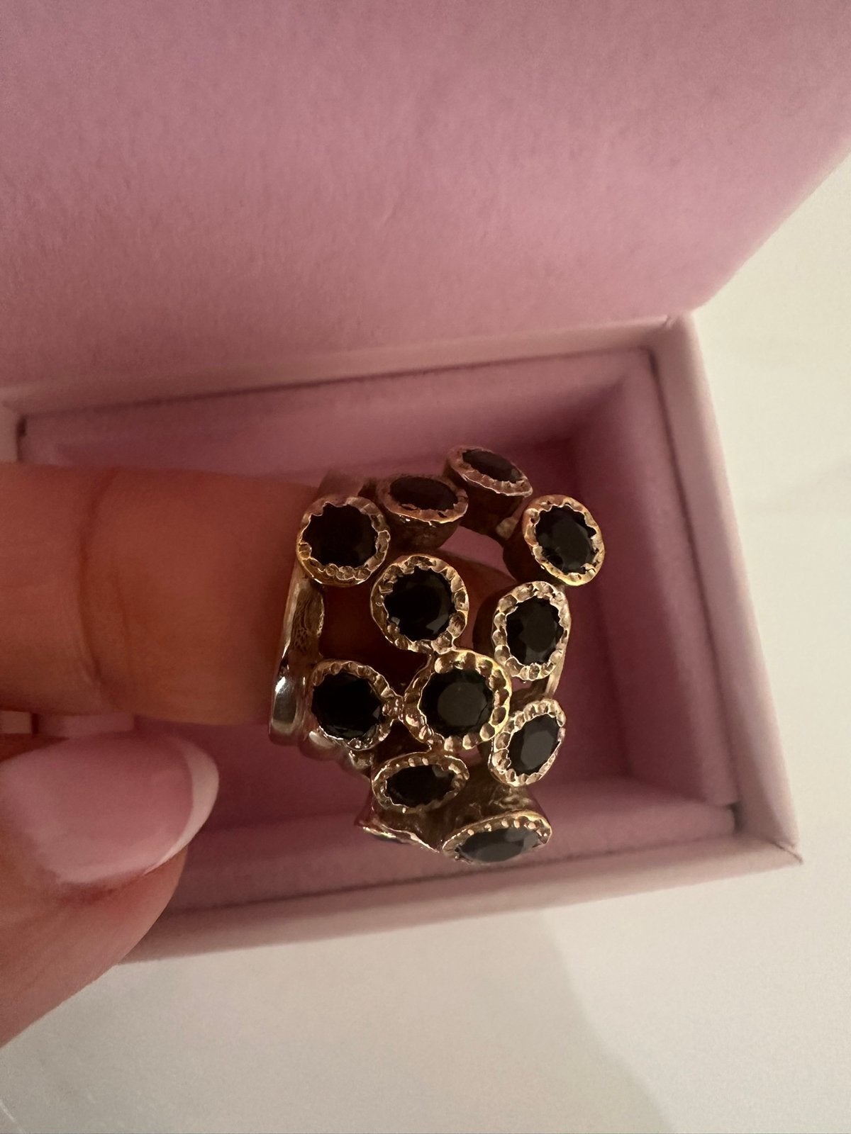 Pscallme ring, Sieraden, Tassen en Uiterlijk, Ophalen of Verzenden, Zo goed als nieuw, Zilver, Dame