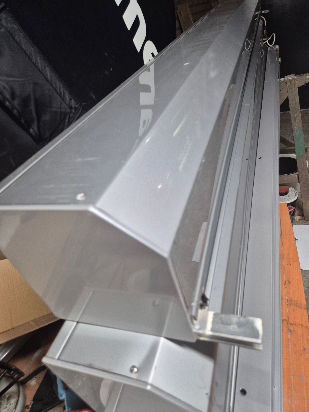 elektrisch rolluik 260 breed, 260 hoog, Doe-het-zelf en Verbouw, Rolluiken, Ophalen, Gebruikt, 200 cm of meer, 200 cm of meer