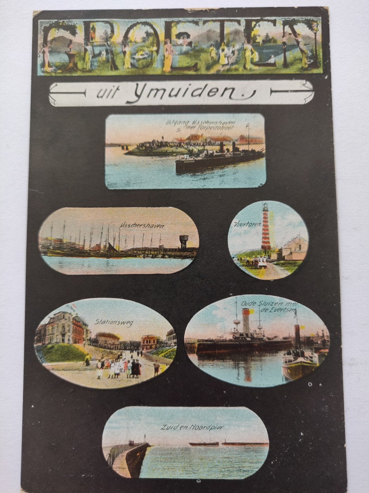 X3187 IJmuiden 1911, Ophalen of Verzenden, Voor 1920, Noord-Holland