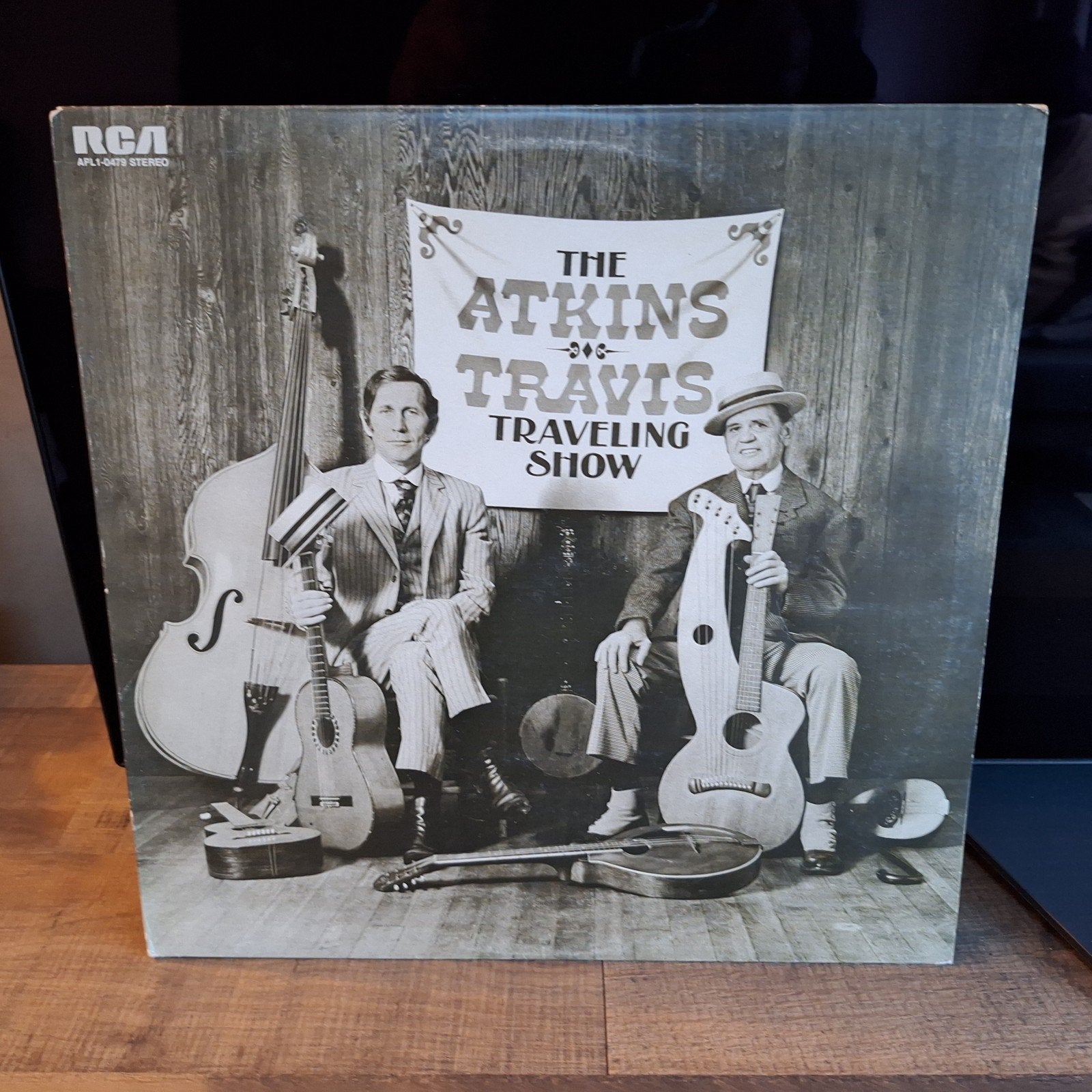 chet atkins & merle travis  the a & t  traveling show, LP, Gebruikt, Bluegrass, Ophalen of Verzenden