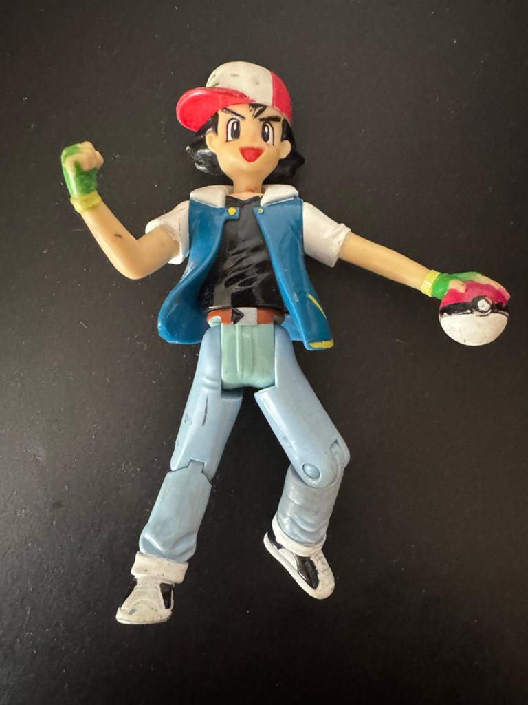 Zeldzame Pokémon Ash figuur Hasbro 2000 - Vintage, Kinderen en Baby's, Ophalen of Verzenden, Gebruikt