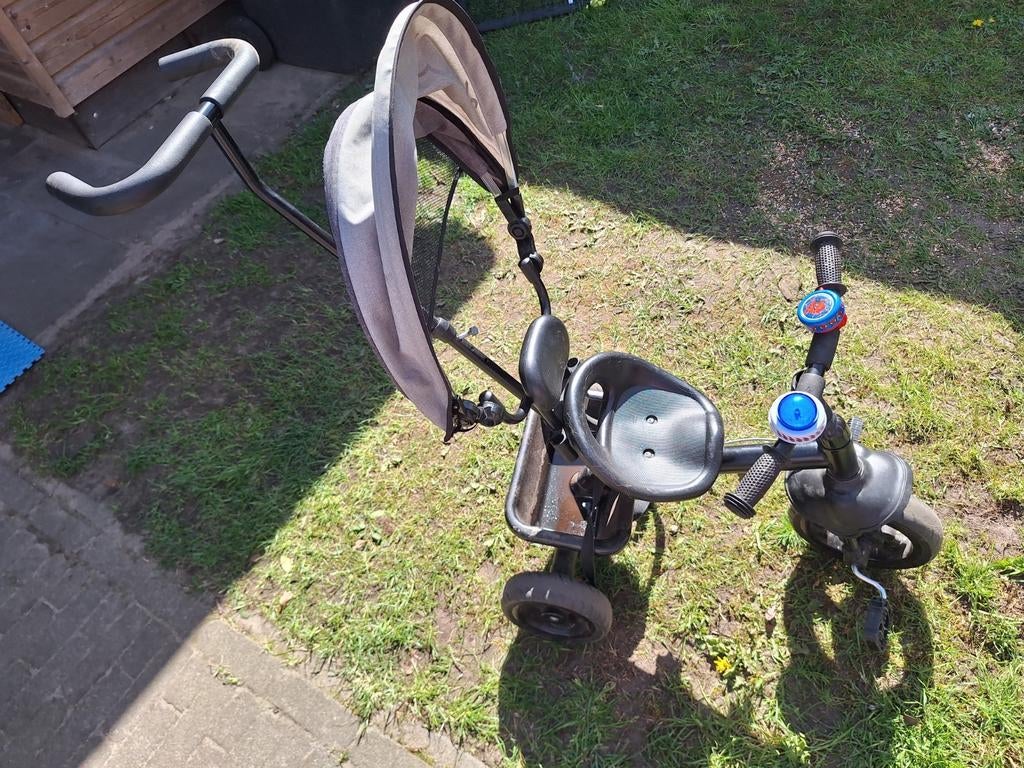 Kinderfiets driewieler met duwstang en zonnekap, Ophalen, Gebruikt, Overige typen
