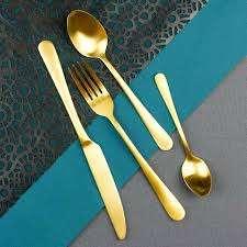 Bestekset 24 delig Austin Vintage goud Amefa, Huis en Inrichting, Keuken | Bestek, Verzenden, Nieuw, Rvs of Chroom, Vaatwasserbestendig