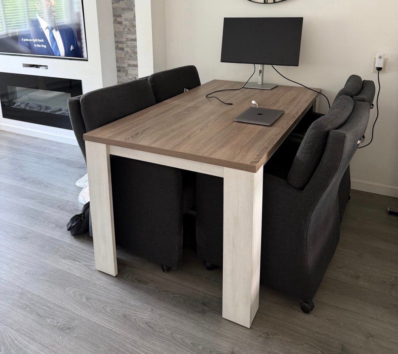 ZSM WEG Eettafel met 4 stoelen PRONTO, Ophalen, Gebruikt, 50 tot 100 cm, 150 tot 200 cm