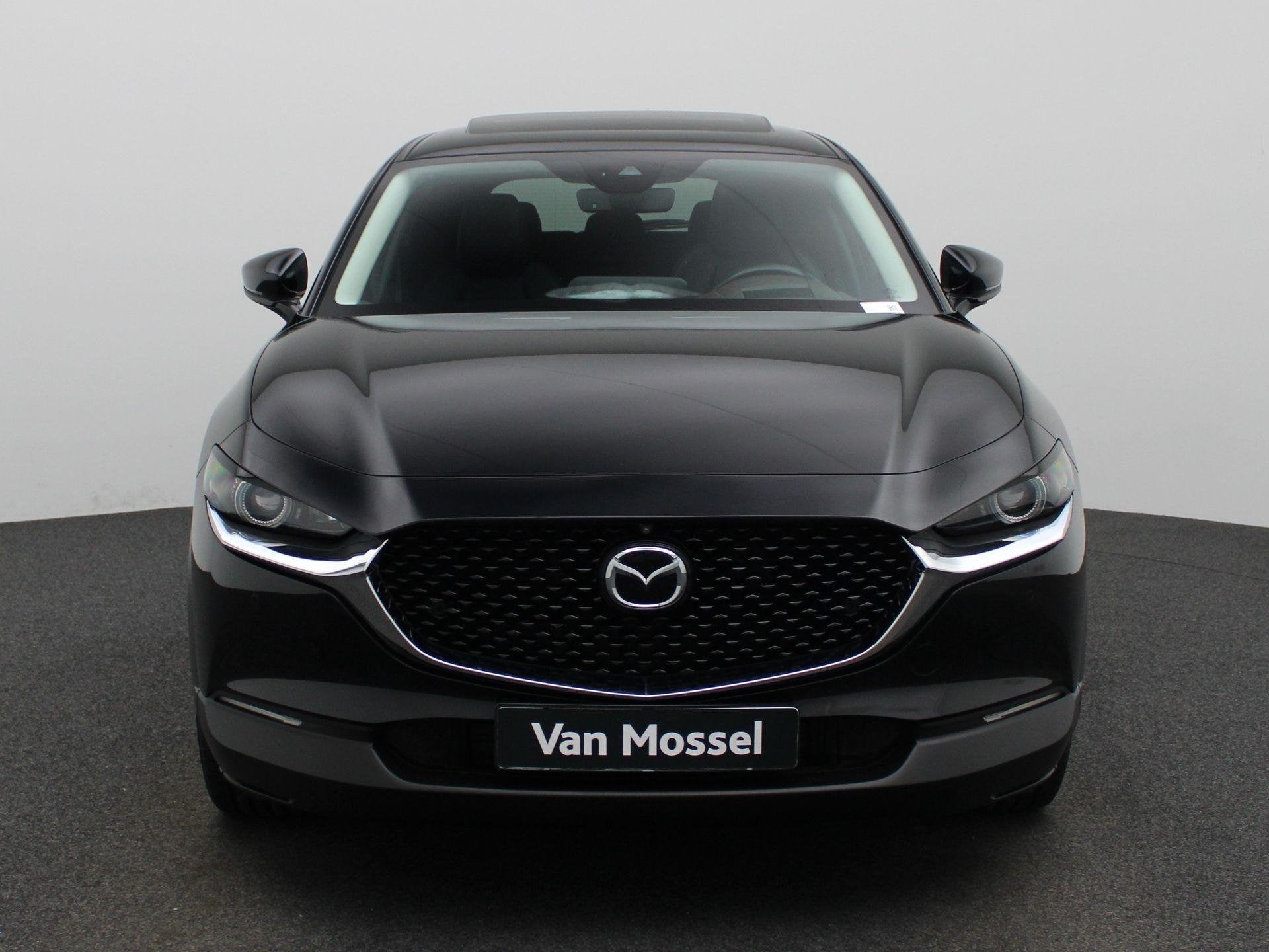 Mazda CX-30 2.0 Skyactiv-X 187Pk Auto Skycruise | Navigatie, Stof, Gebruikt, Zwart, Bedrijf