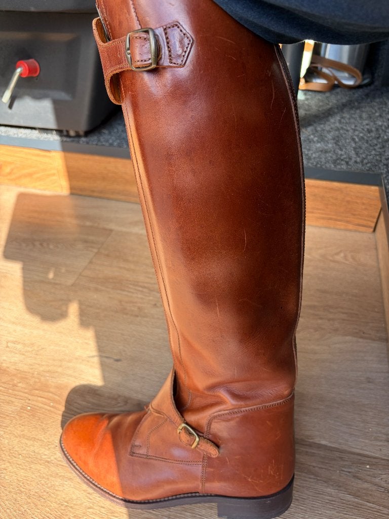 Scapa Leren Laarzen met brede schacht & ritssluiting voorkan, Kleding | Dames, Schoenen, Hoge laarzen, Scapa, Bruin, Ophalen of Verzenden