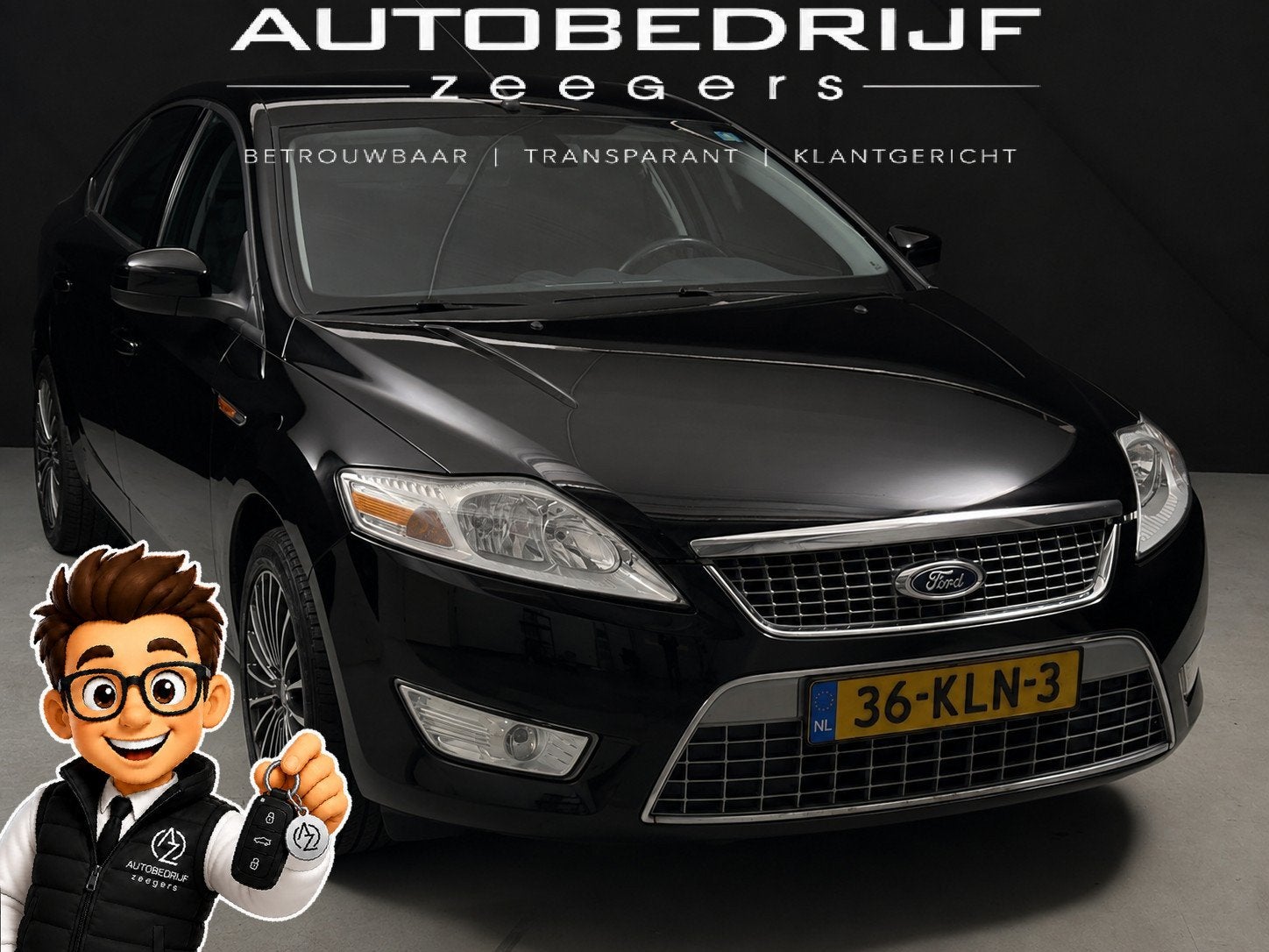 Ford Mondeo 2.0-16V Limited *Navi*CC* (bj 2010), Auto's, Gebruikt, 4 cilinders, Zwart, Origineel Nederlands