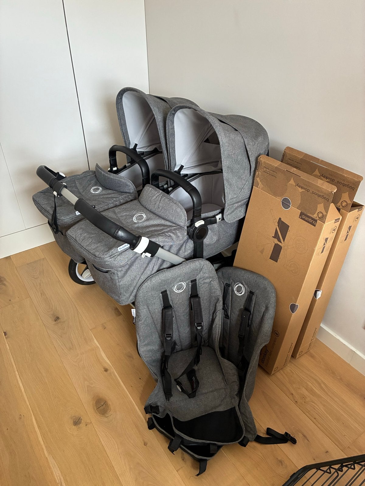 Bugaboo Donkey 3 Tweelingwagen - Goede Conditie, Ophalen, Gebruikt, Combiwagen, Duowagen