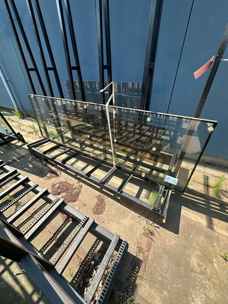 HR++ Glas Vliesgevel 1 - 650 x 2165 mm, Tuin en Terras, Ophalen, Zo goed als nieuw, IJzer