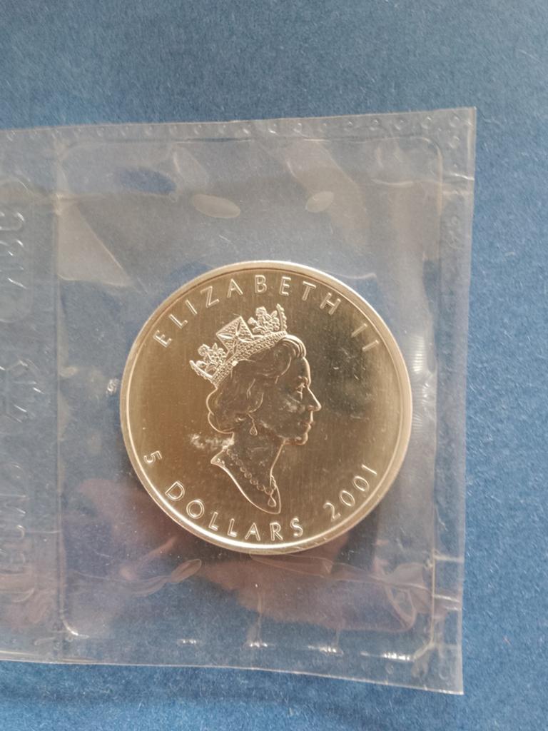 Maple Leaf 2001 1 oz zilver, Ophalen of Verzenden