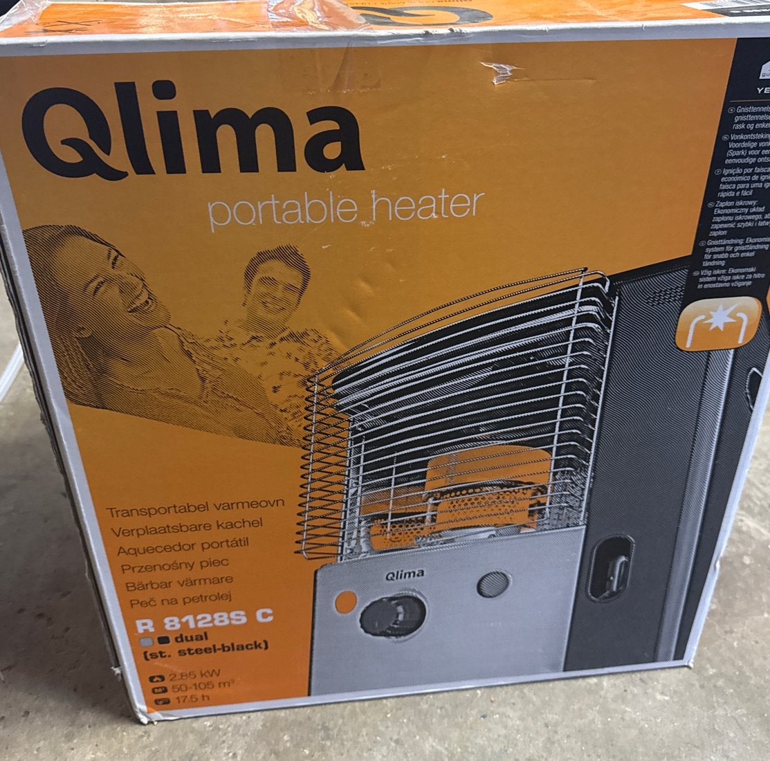 Qlima R 8128S C Petroleumkachel - Zo goed als nieuw, Ophalen, Gebruikt, Overige brandstoffen, Petroleumkachel