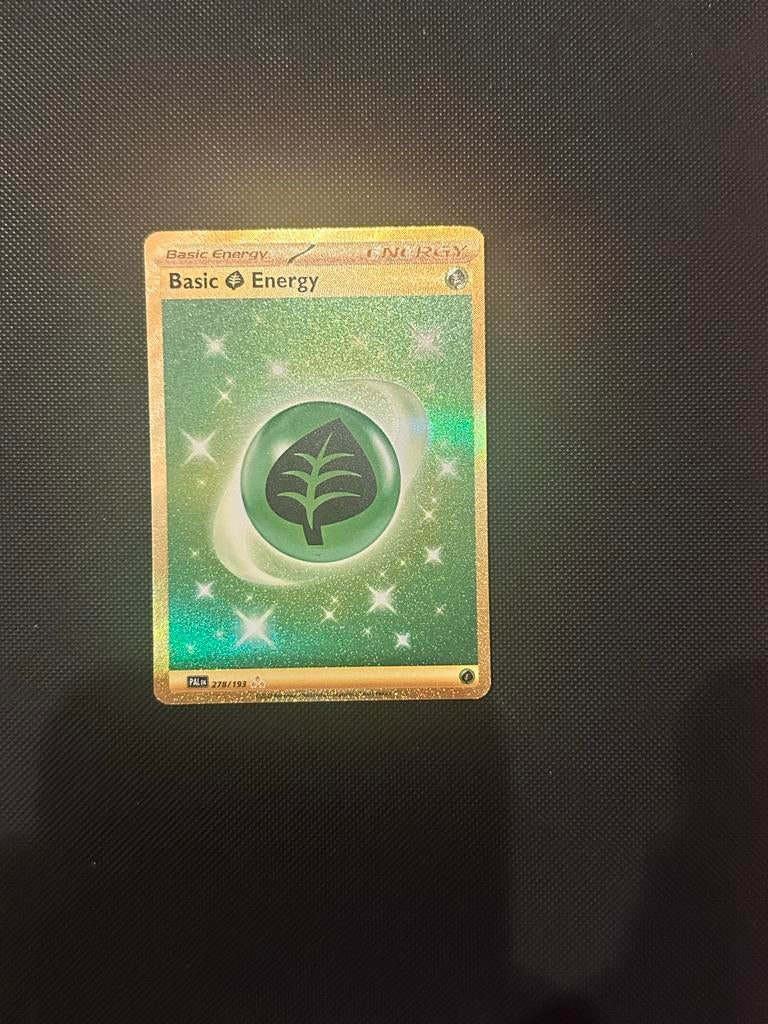 Pokémon Basic Energy Gras Foil 278/193, Ophalen of Verzenden, Zo goed als nieuw, Losse kaart, Foil