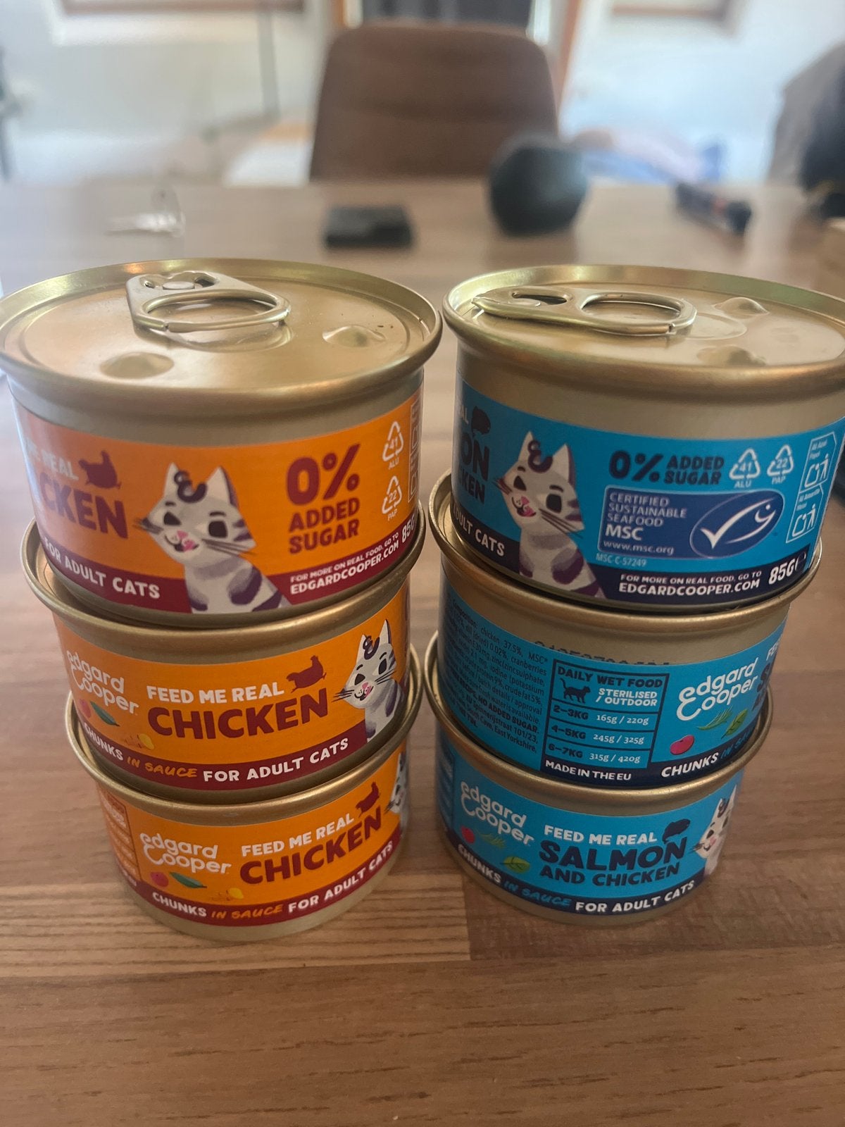 Edgard cooper kip en zalm blikjes kattenvoer, Dieren en Toebehoren, Dierenvoeding, Ophalen of Verzenden, Kat