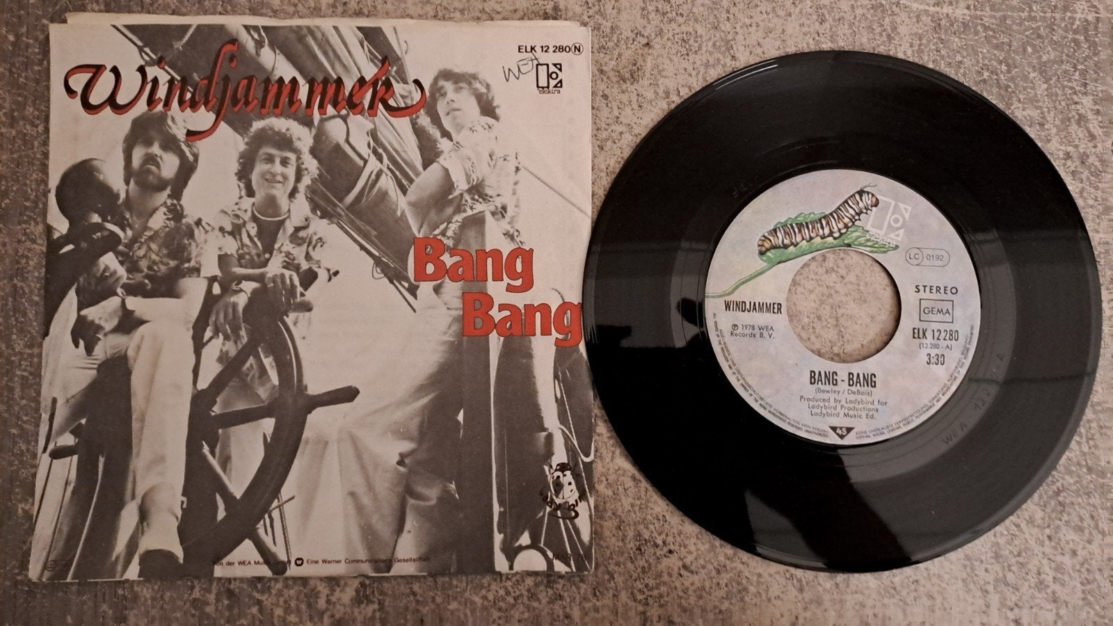 Windjammer  - bang bang, Gebruikt, 7 inch, Pop, Fotohoes