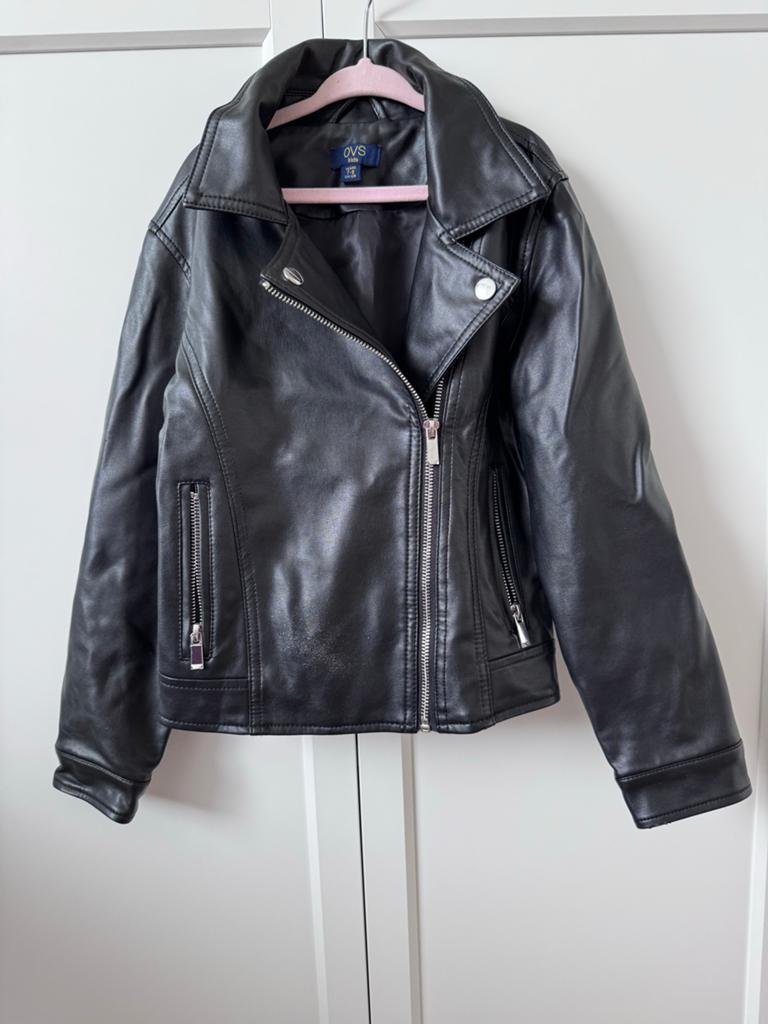 OVS Kids Zwart Imitatie Leren Jasje met Vleugels, Ophalen of Verzenden, Tweedehands, Kinderen