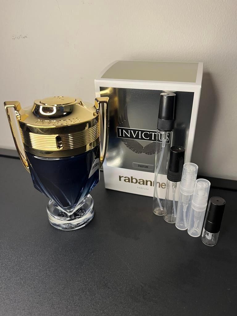 Rabanne Invictus Parfum samples, Verzenden, Zo goed als nieuw