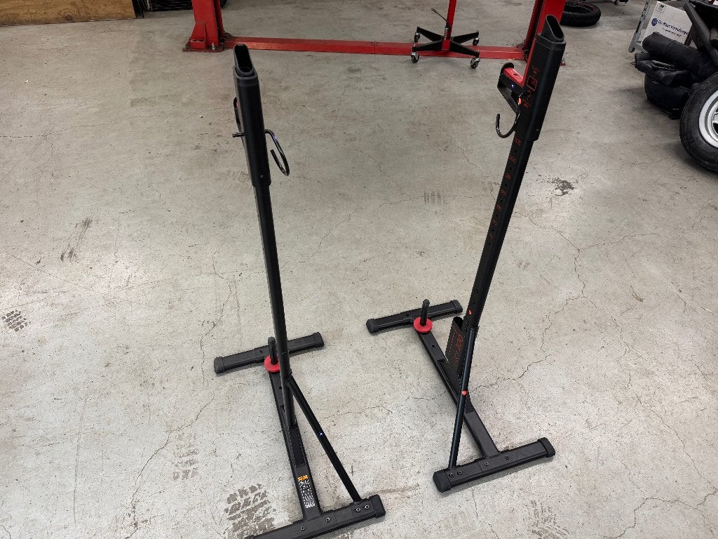 Domyos Rack 100 Squatrek (Haltersteunen), Sport en Fitness, Fitnessmaterialen, Ophalen of Verzenden, Zo goed als nieuw, Armen