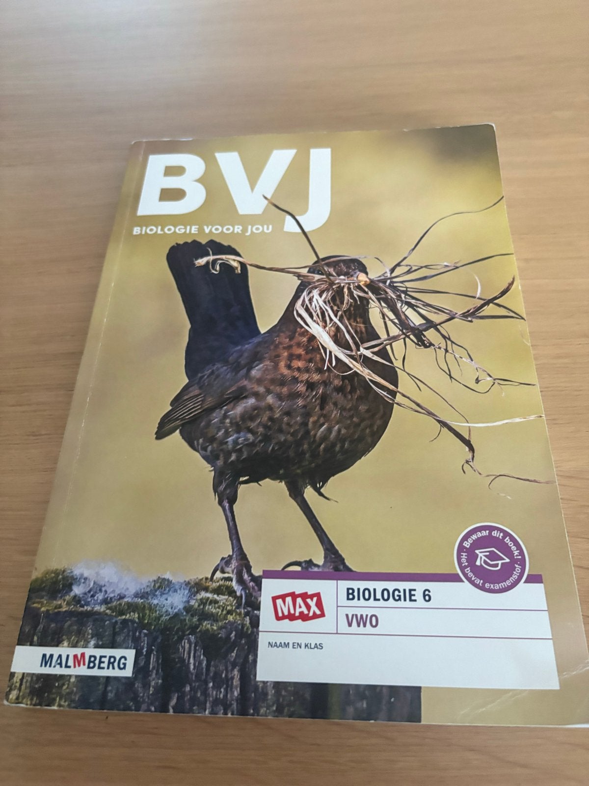 BVJ Biologie voor jou 6 VWO Malmberg schoolboek, Boeken, Ophalen of Verzenden, Zo goed als nieuw, VWO, Biologie