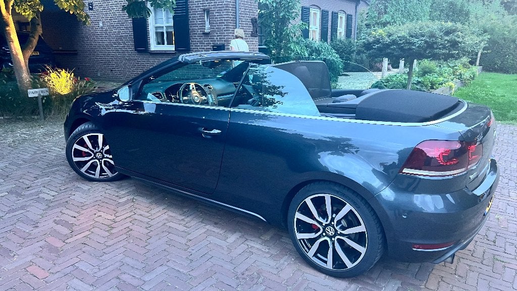Volkswagen Golf 2.0 TSI 155KW Cabrio Dsg6 2014 Zwart, Auto's, Zwart, 4 cilinders, 4 stoelen, Zwart