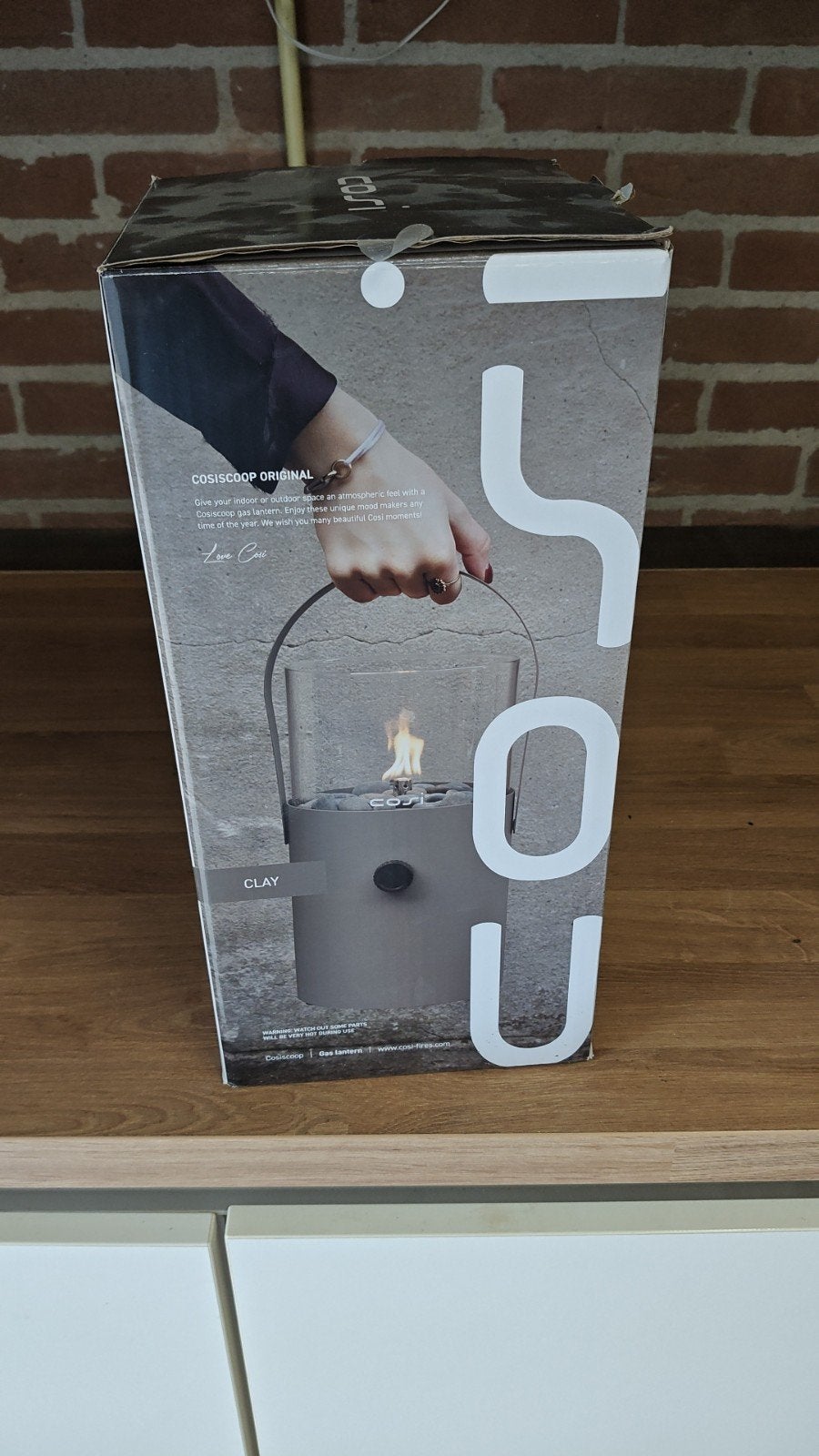 Cosiscoop Original Gaslantaarn - NIEUW, Nieuw, Ophalen of Verzenden, Grijs, Metaal