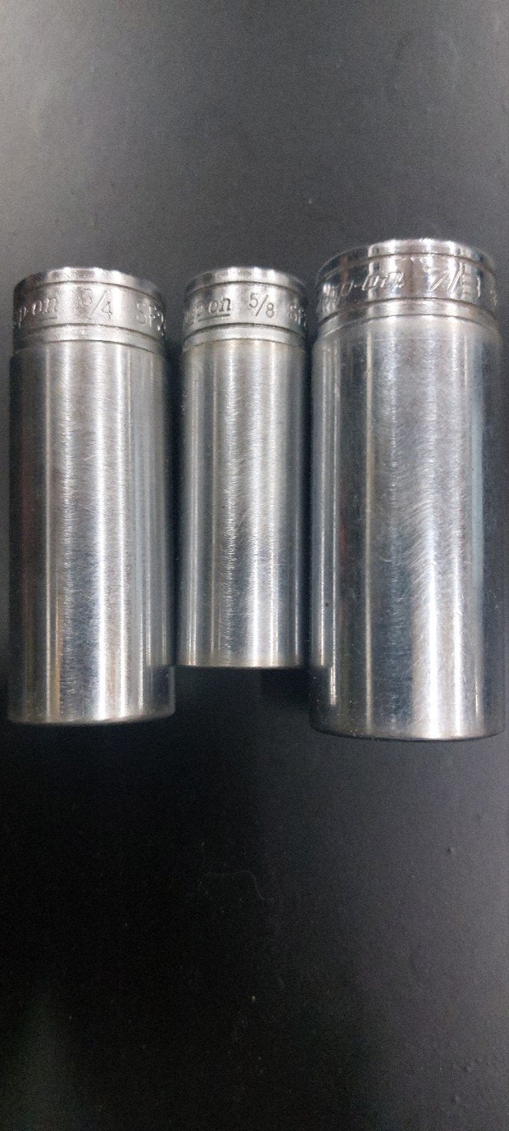 Snap-on Verlengde Doppen Set 5/8, 3/4 en 7/8 inch, Ophalen of Verzenden, Gebruikt, Sleutel/ratel, Overige merken