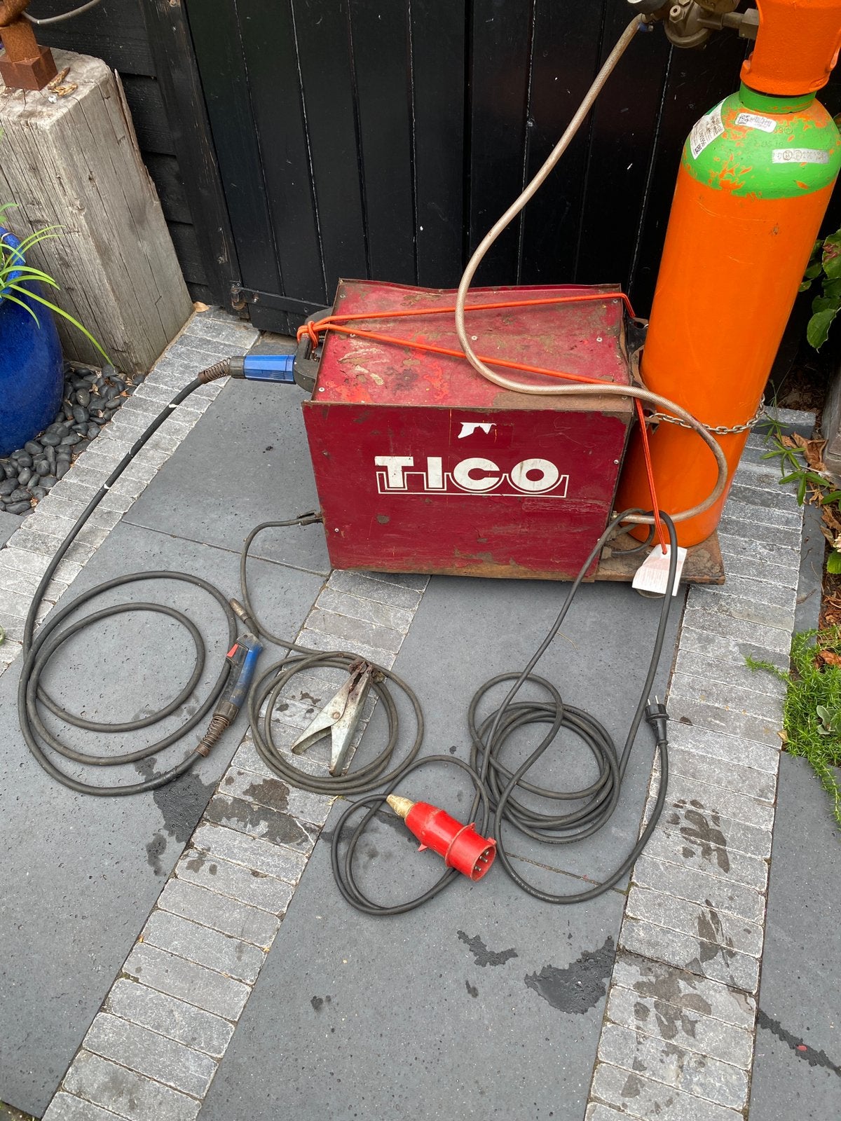 Tico lasapparaat 160/180 kombimig 220/380v co2 las apparaat, Ophalen, Gebruikt, 150 tot 250 ampère, Co2