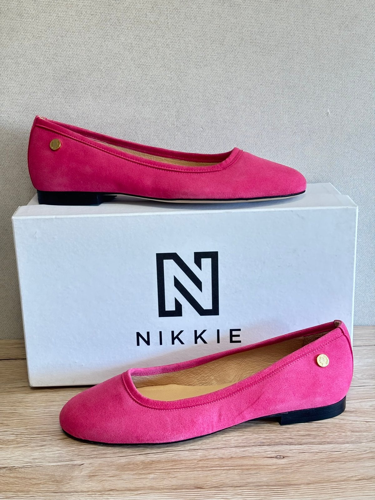 Ballerina dames roze maat 38 Nikkie (0578), Nieuw, Roze, Ballerina's, Ophalen of Verzenden