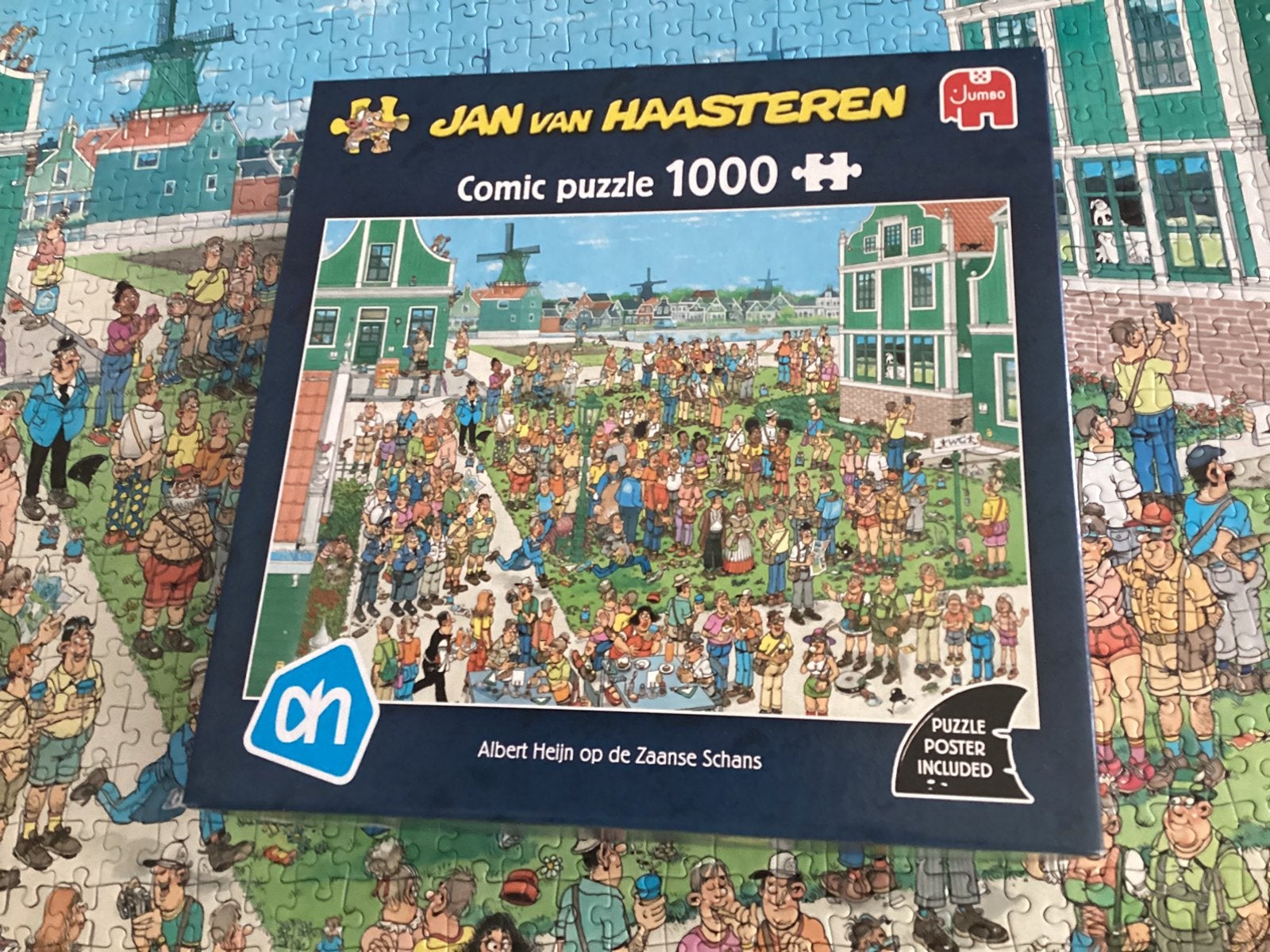 Jan van Haasteren Zaanse schans, Ophalen, 500 t/m 1500 stukjes, Zo goed als nieuw