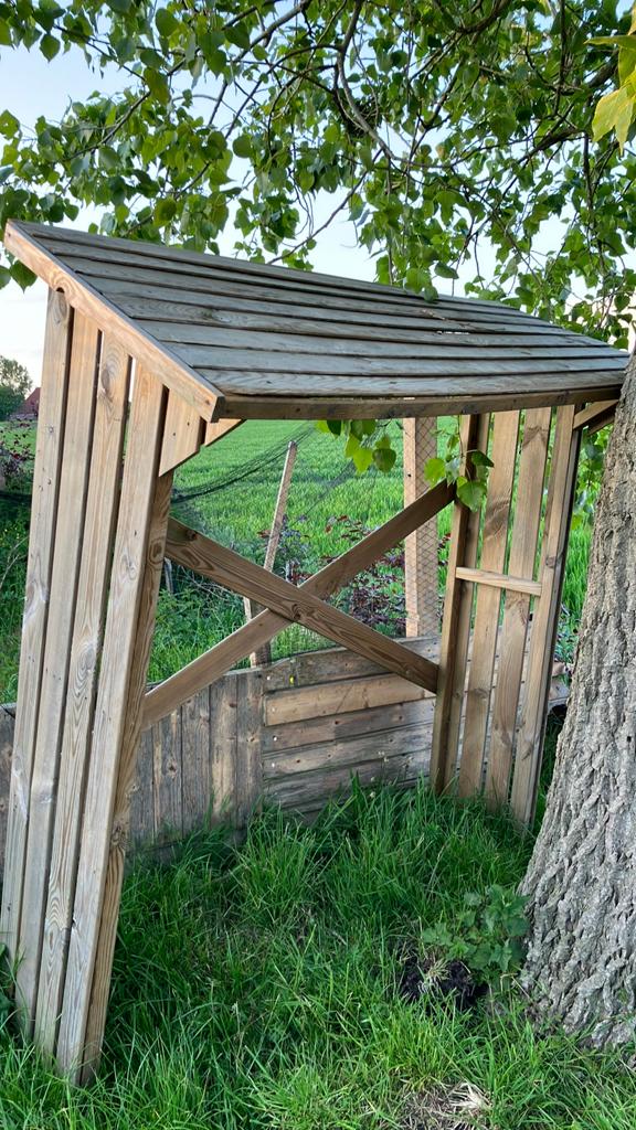 Houten opslag voor haardhout, Tuin en Terras, Minder dan 3 m³, Ophalen