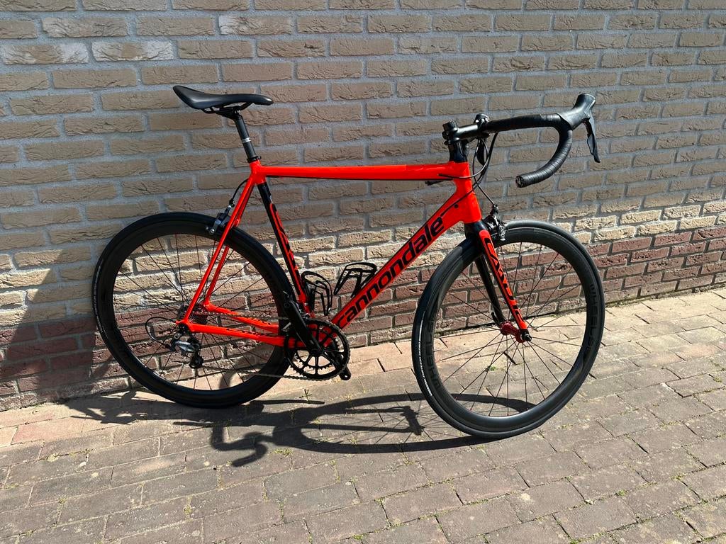 Cannondale CAAD 12 racefiets met Bikewheels wielen, Fietsen en Brommers, 28 inch, Velgrem, Zo goed als nieuw, 57 tot 61 cm