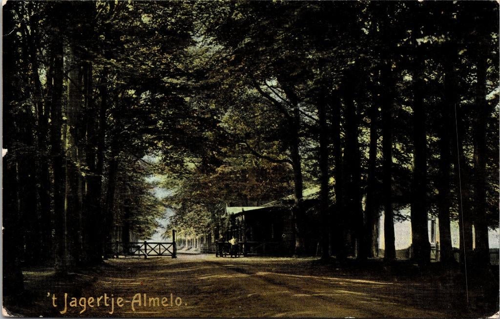 Almelo 10 antieke ansichtkaarten briefkaart jagertje haven, Verzenden, Voor 1920, Gelopen, Overijssel