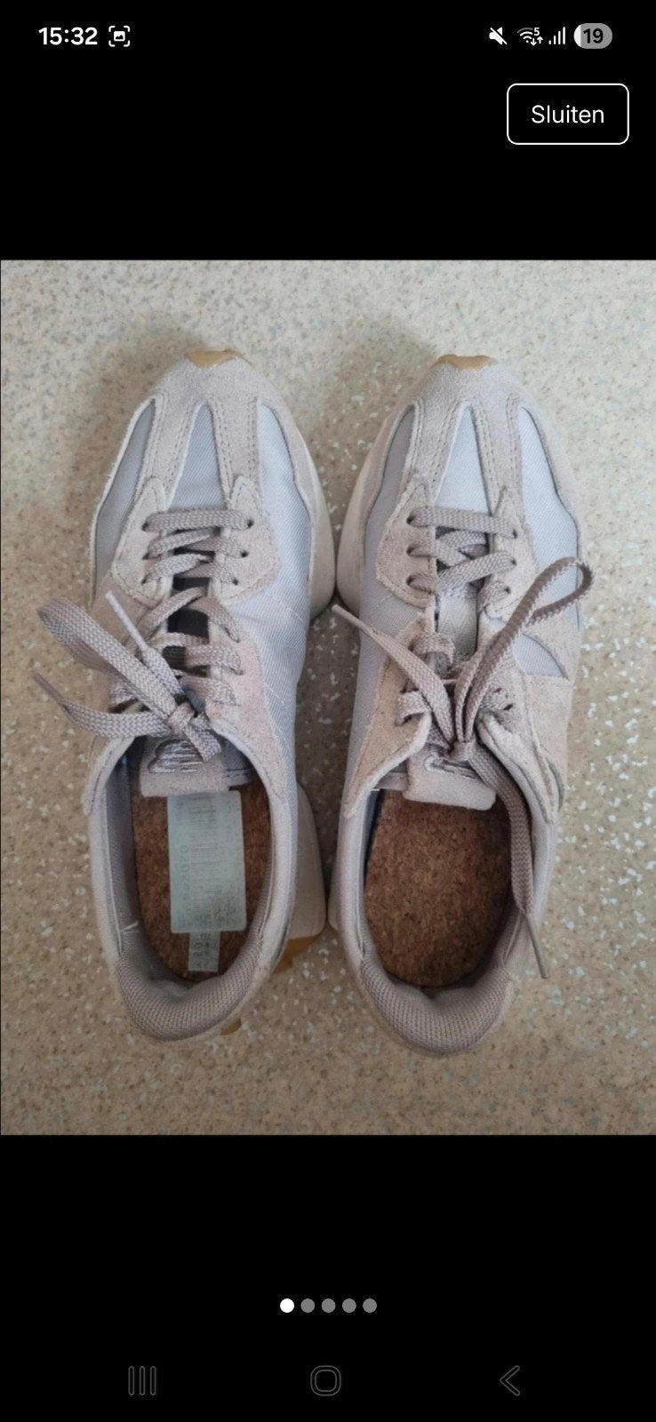 New Balance 327 Sneakers - Maat 37.5, Beige, New Balance, Ophalen of Verzenden, Sneakers of Gympen