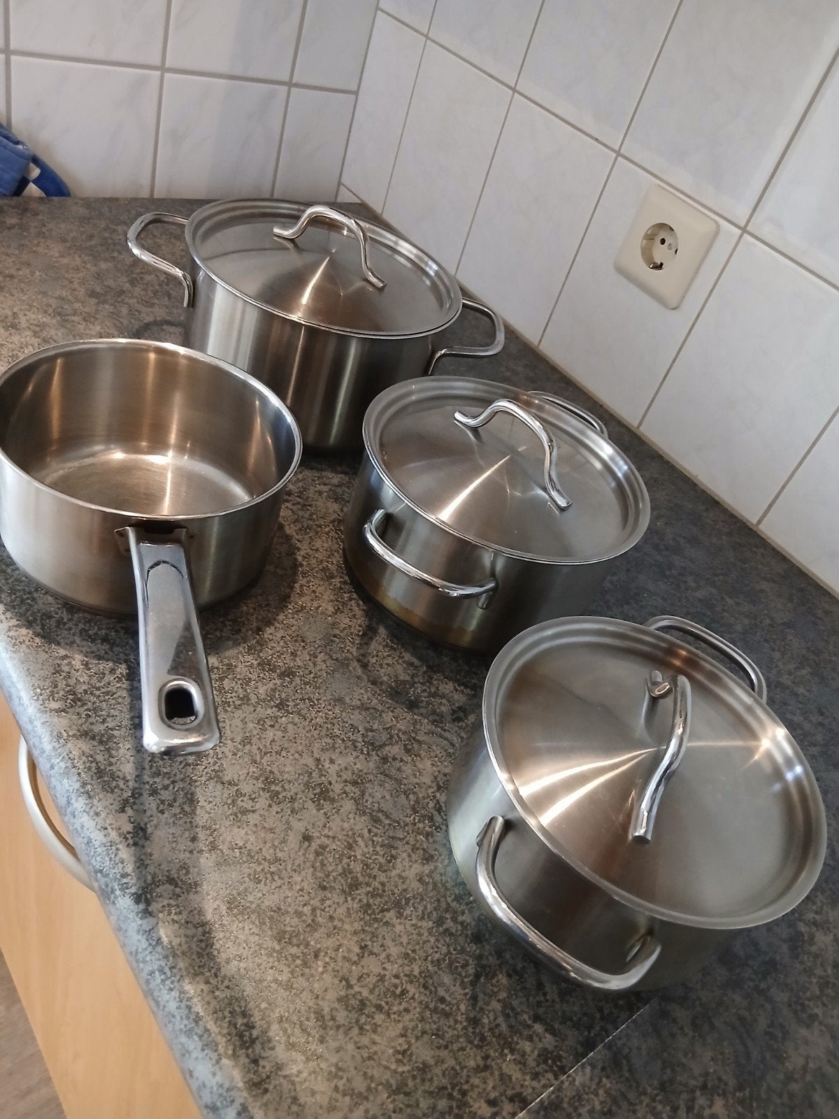 BK Pannenset (4-delig) en aardappelstoompan, Ophalen, Gebruikt, Kookpan, BK