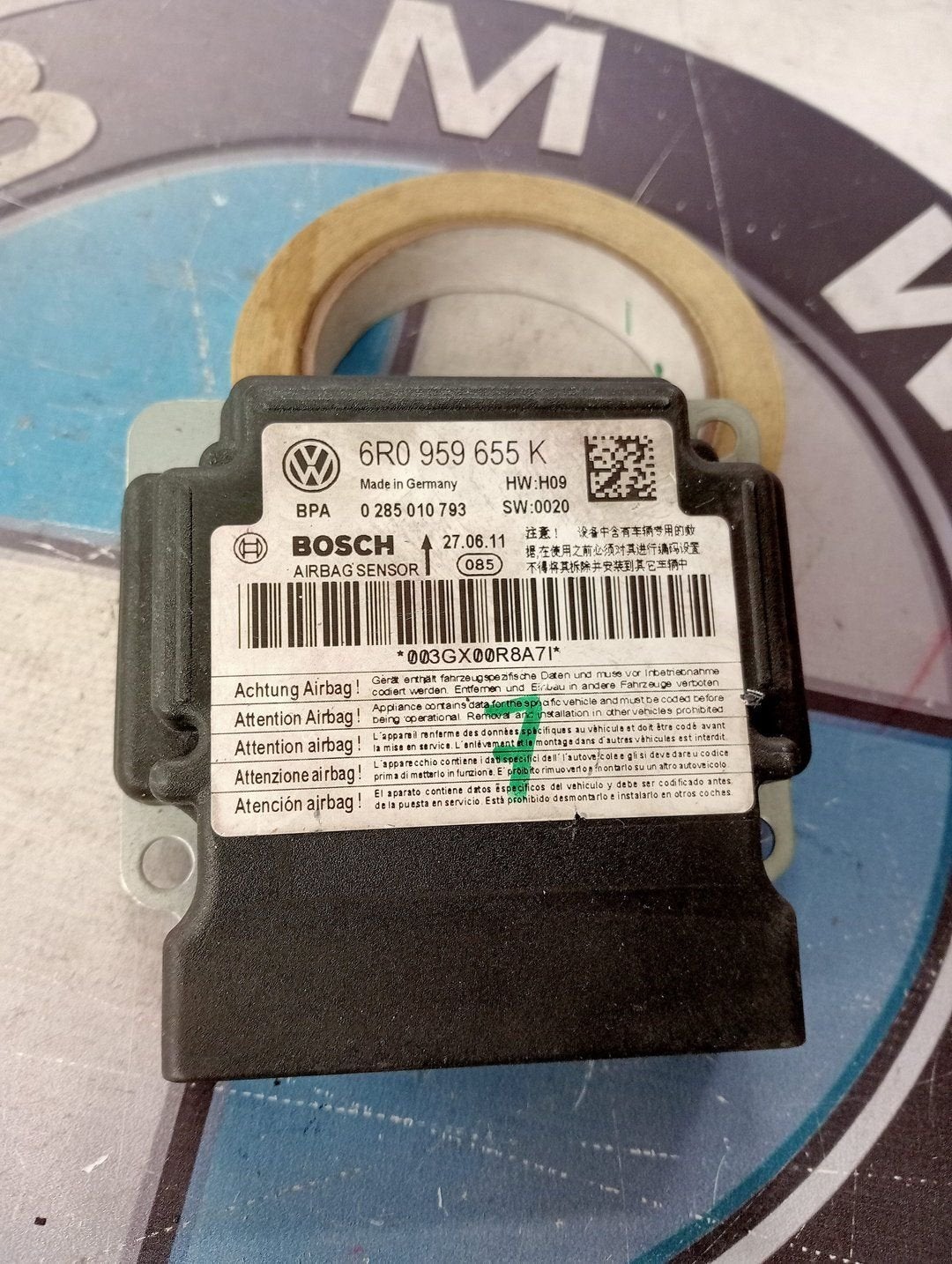 VW Polo 6R Airbag Sensor ECU Module 6R0959655K origineel net, Gebruikt, -, Volkswagen, -