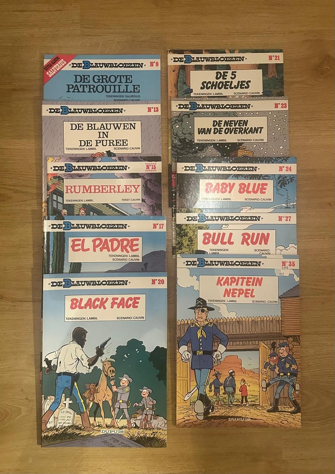 10 X De Blauwbloezen stripboeken! TEAB!, Boeken, Meerdere stripboeken, Ophalen of Verzenden, Gelezen, Dupuis