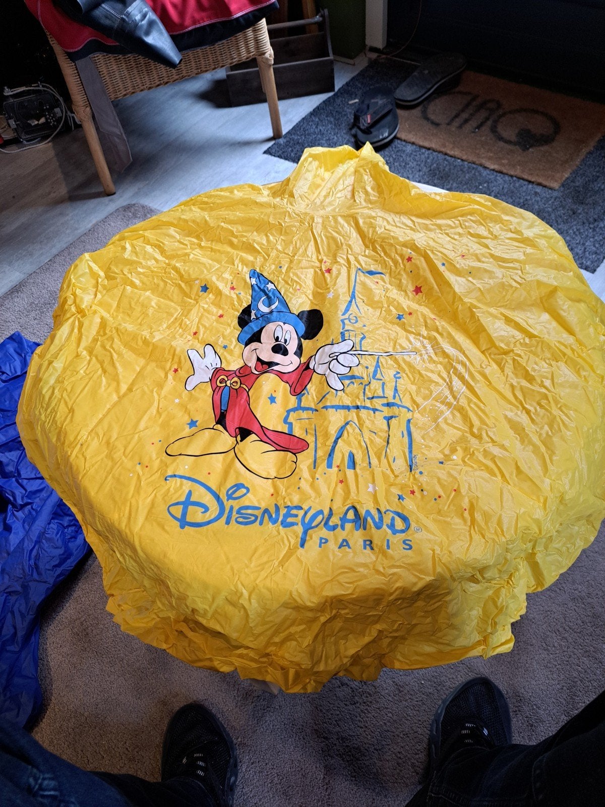 Kinder regenponcho Disney - Mickey Mouse Disneyland Parijs, Ophalen of Verzenden, Gebruikt, Disney, Jongen of Meisje