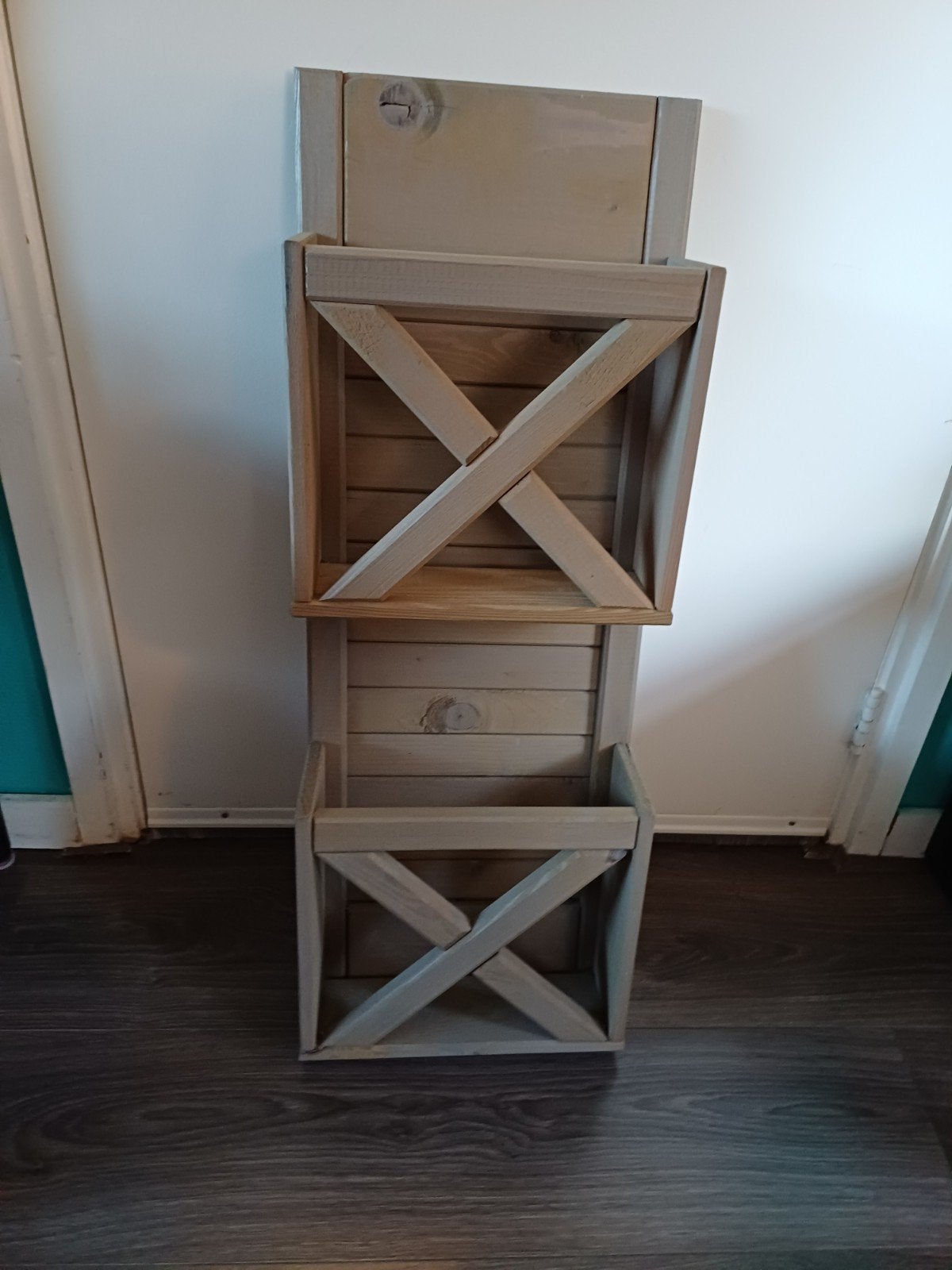 Tijdschriften rek, Huis en Inrichting, Woonaccessoires | Krantenbakken en Lectuurbakken, Ophalen, Gebruikt, Hout