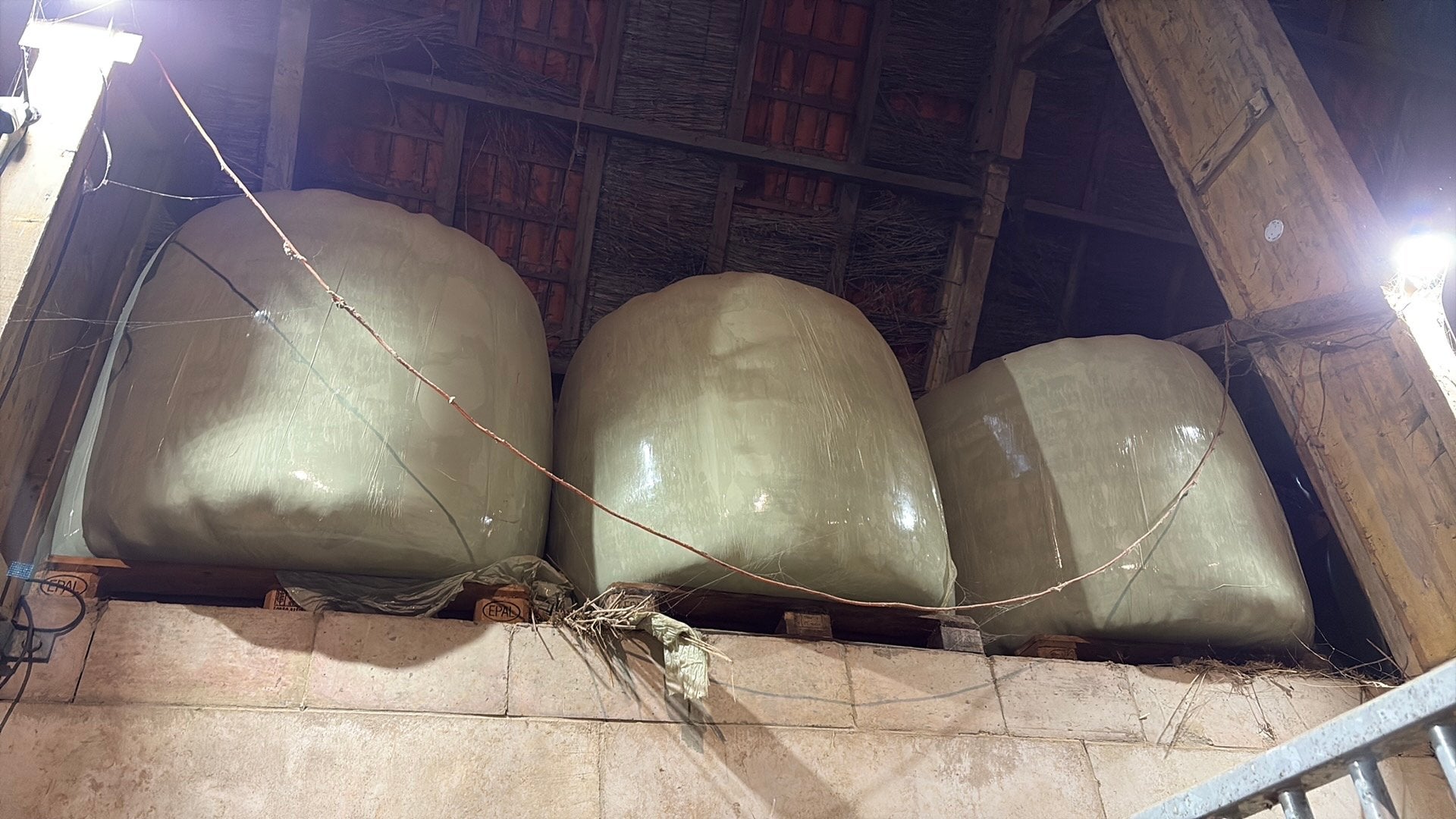 Super mooie grote balen voordroog hooi 18 stuks, Ophalen