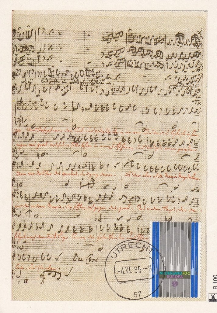 Maxikaart - 1985 - Europa - Muziek - Orgel, Verzenden, 1980 tot heden, Ongelopen, Muziek