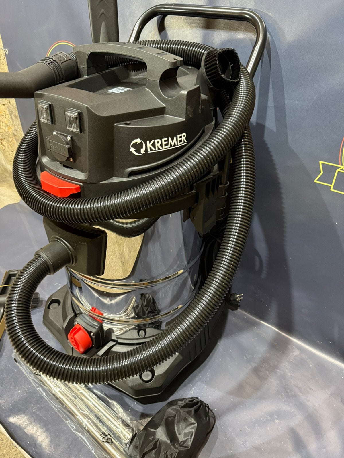 Kremer stofzuiger 60L, Ophalen, Nieuw, 2000 watt of meer, Industriële stofzuiger
