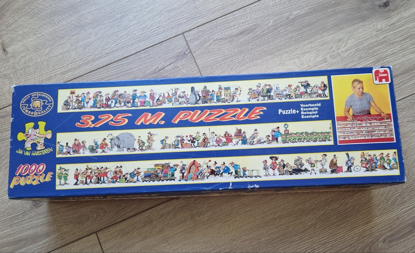 Jan v Haasteren limited edition puzzel 3.75mtr, Hobby en Vrije tijd, Denksport en Puzzels, Ophalen, 500 t/m 1500 stukjes, Gebruikt